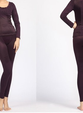 内衣专柜正品新款女士莫代尔蕾丝塑身保暖U331004/U331028