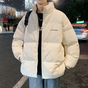 秋冬季加绒厚男士棉服装2023年新款羽绒棉衣外套男生棉袄面包情侣