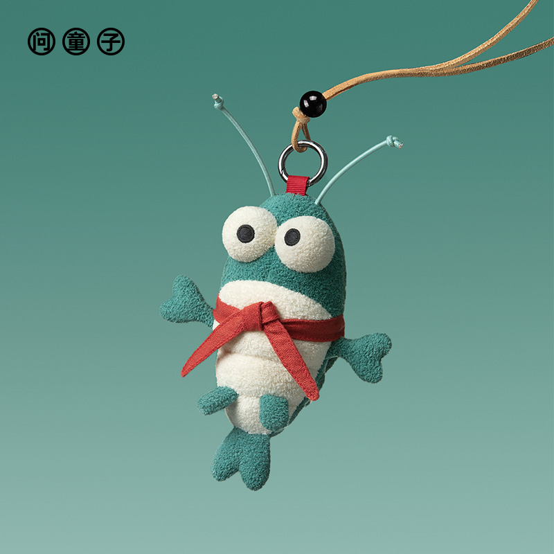 问童子毛绒布艺玩偶包包小挂件