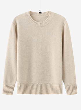 春竹秋冬新款山羊绒宽松保暖气质显瘦软糯风圆领女士羊绒衫12