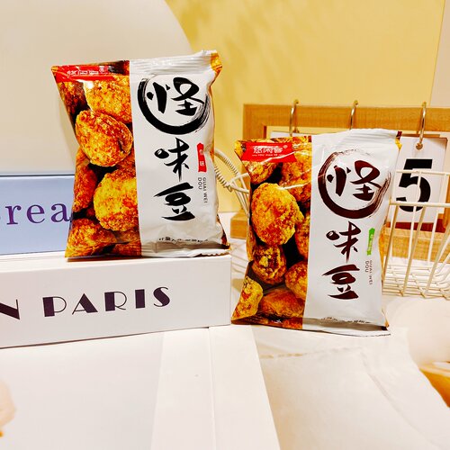 悠闲客怪味豆麻辣牛肉味酥脆怪味胡豆独立小包追剧下酒怀旧零食品