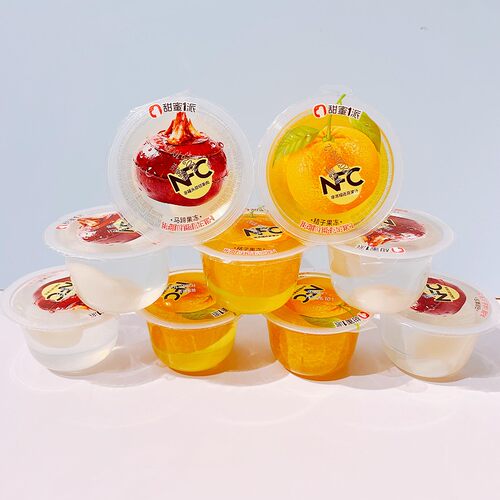 甜蜜1派NFC马蹄味桔子味果冻小朋友休闲解馋零食网红款独立小包装
