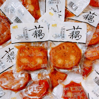 食悠糯米蜜藕独立真空切片蜜汁莲藕甜藕即食甜品下午茶解腻小零食