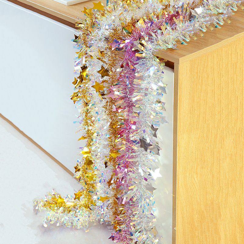 彩带炫彩拉花藤条彩条元旦圣诞教室结婚室内生日节日装饰装扮布置