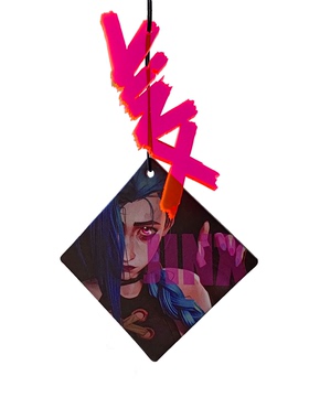 英雄联盟双城之战周边JINX金克丝挂件汽车车载香薰香片持久淡香