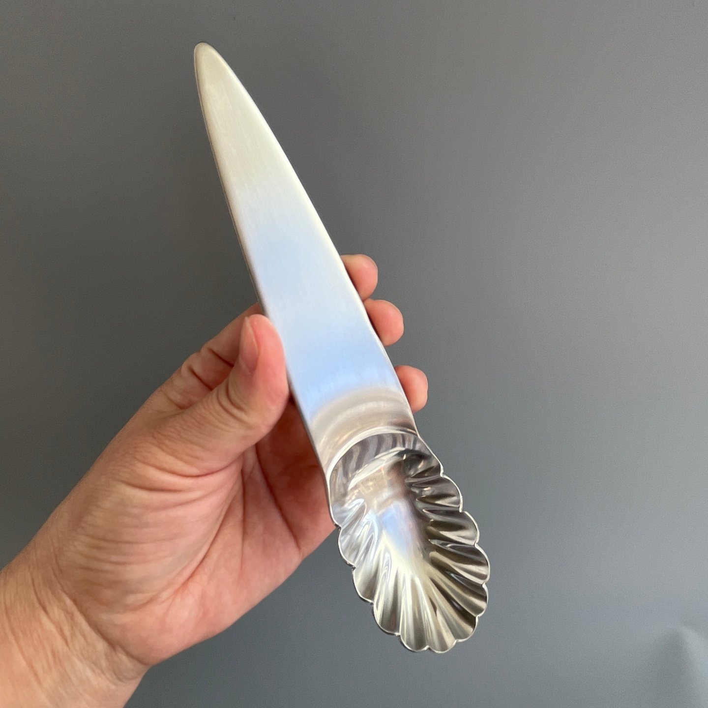 老板娘自留吃西瓜专用勺！18 10不锈钢加宽手柄西瓜勺质感西餐勺