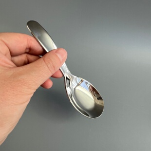 316不锈钢儿童元宝勺子叉子幼儿园宝宝吃饭勺汤匙调羹小勺子