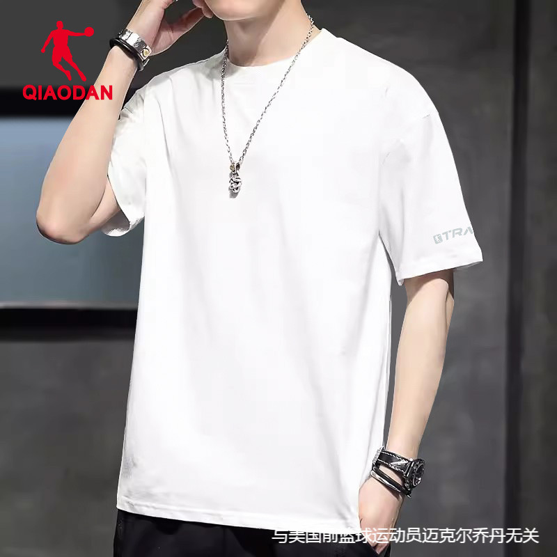 喬丹男裝2024夏日運動T恤，速干大碼體恤