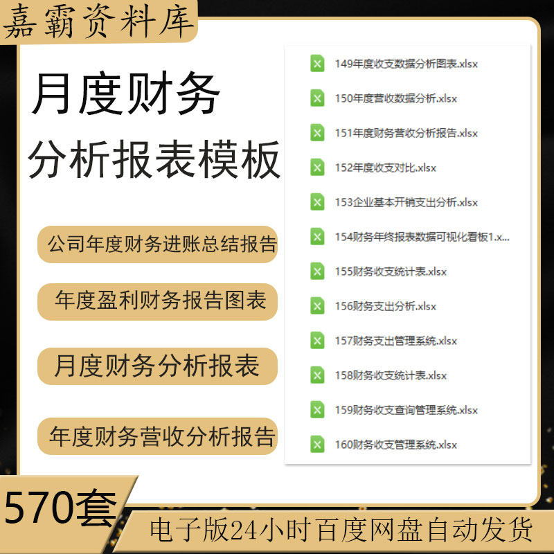 月年度财务分析报表收入支出费用对比年季月度财务分析模板excel