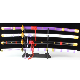 海贼王索隆刀黑刀秋水和道一文字三代鬼彻阎魔天羽羽斩木质未开刃