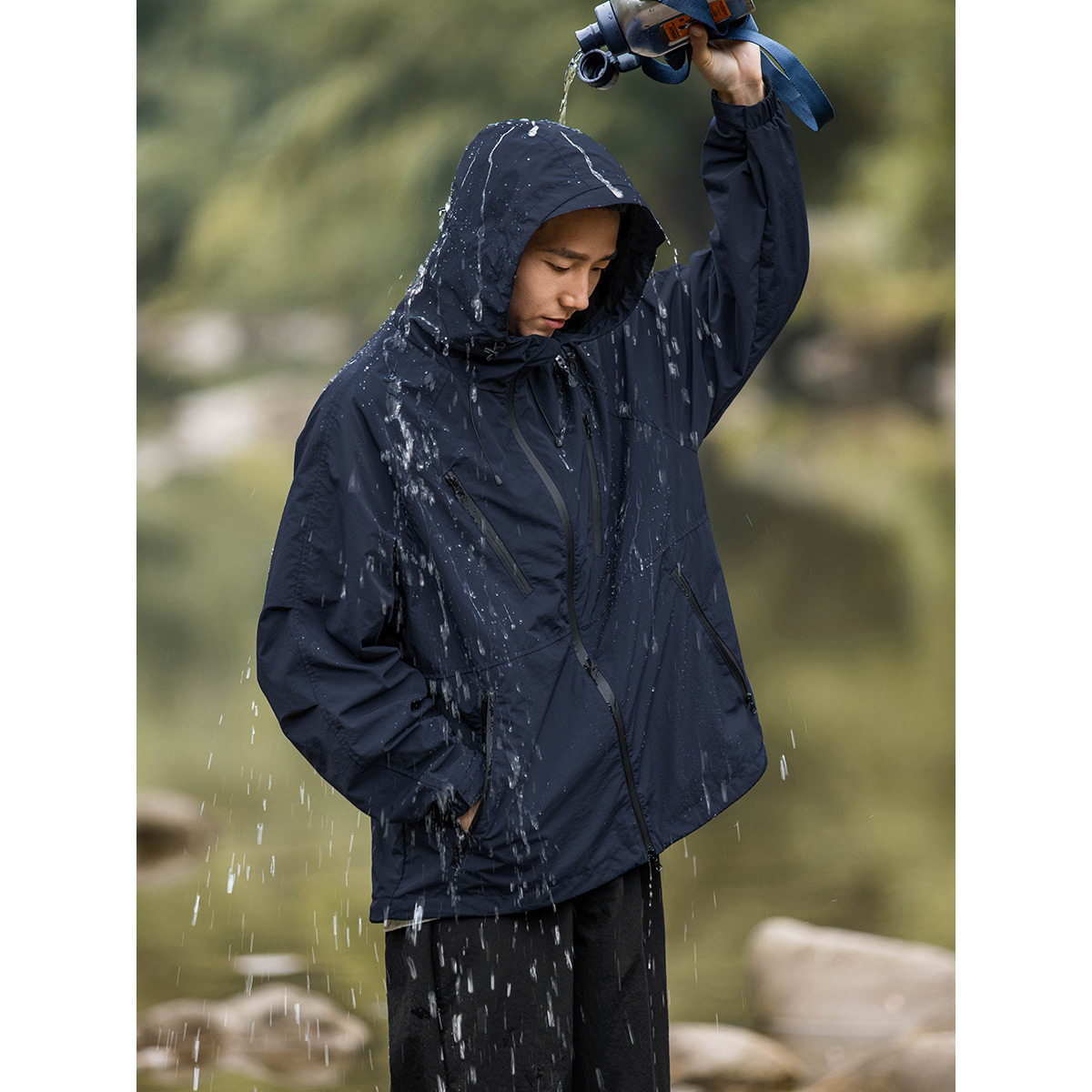 男生秋季户外运动防水夹克徒步冲锋上衣防风外套潮,男装,夹克,淘宝优惠券,粉丝福利购,淘宝优惠卷