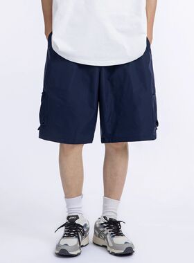夏季日系直筒宽松大口袋短裤男CityBoy工装五分裤潮