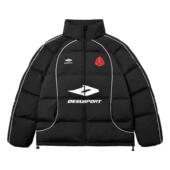 2025年冬季 新款 棉衣棉袄宽松立领面包服外套字母印花棉服情侣