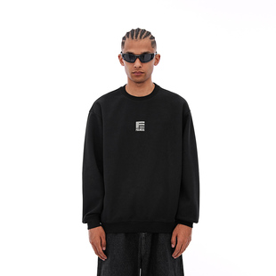 新款 高街字母印花圆领卫衣男2025春季 宽松情侣休闲上衣 美式 FOH