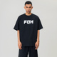 FOH 上衣 嘻哈情侣宽松半袖 32支230g双纱基础圆领短袖 T恤男夏季
