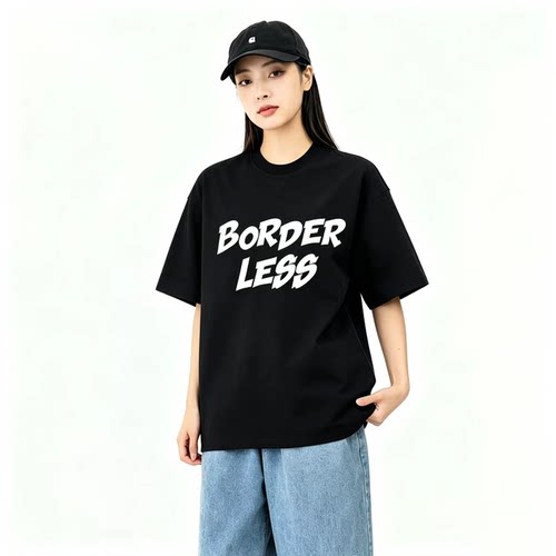 BDLS工作室纯棉印花短袖T恤男