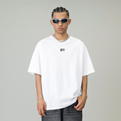 新款 FOH T恤男2025夏季 高街字母印花圆领短袖 宽松情侣体恤 美式