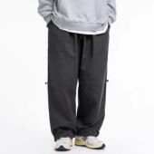 长裤 女日系中性风宽松长裤 情侣款 春秋新款 束脚裤