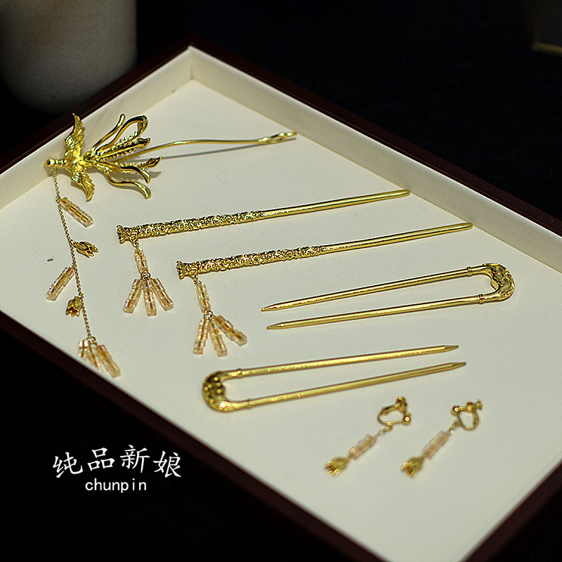 中式发簪民族风婚礼配饰品