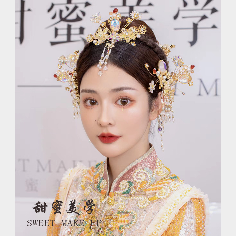 中式头饰合金民族风婚礼饰品