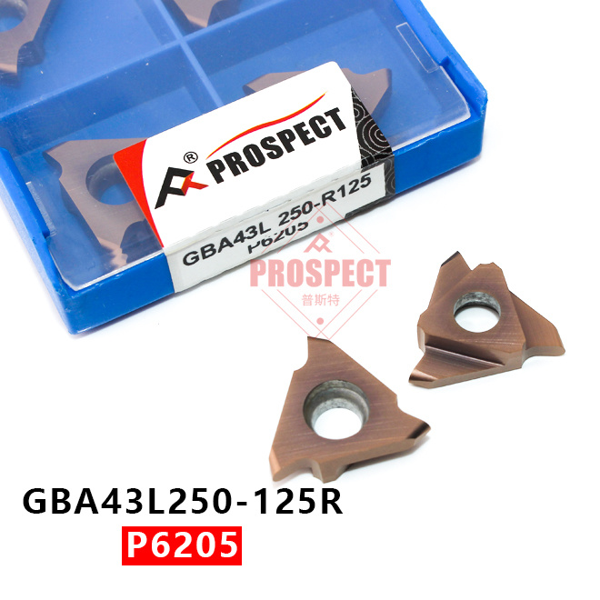 普斯特(圆弧)GBA43L150/200/250/300三头立装浅槽刀片 卡簧槽刀片