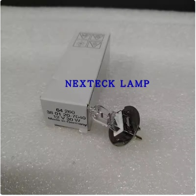 OSRAM欧司朗卤素灯泡64260 12V30W PG22蔡司裂隙灯管3801-20-7040