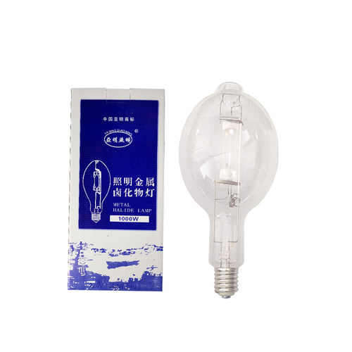 亚明1000W金卤灯球泡 上海JLZ1000BT美标金属卤化物灯泡E40金卤灯
