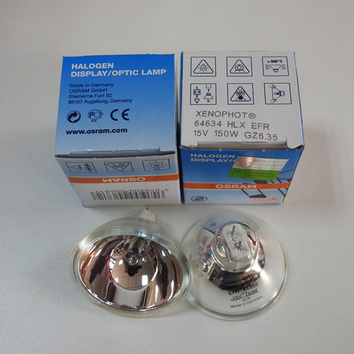 OSRAM欧司朗64634HLX 15V150W GZ6.35电子胃镜肠镜冷光源卤钨灯泡