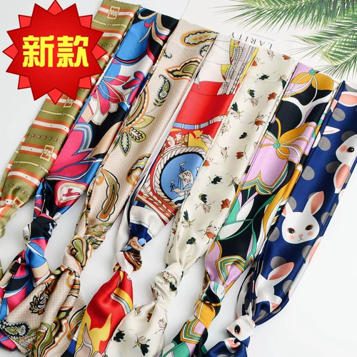 Тонкий модный двусторонний длинный шейный платок, шарф