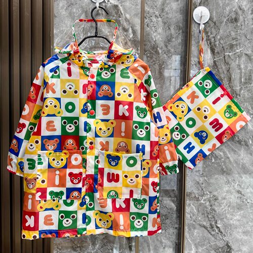 2026日单男女童幼儿园书包位雨衣