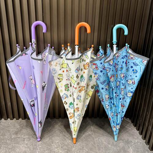 2026出口男童轻便长柄伞防夹手款