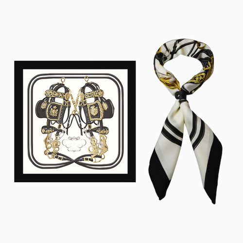 丝巾女65x65cm真丝羊毛小方巾