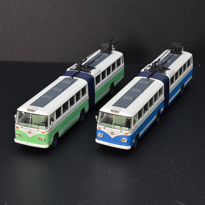 上海巨龙客车 SK561型 铰接式无轨电车 1:64 合金 公交 巴士模型