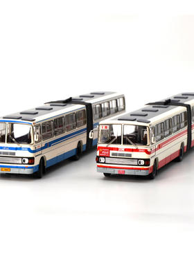 北京公交复刻新品 1:64  BK670 大1路4路公交车收藏静态巴士模型