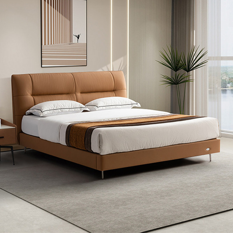 【门店同款】梦百合床主卧室情侣真皮双人大床零压棉实木现代轻奢