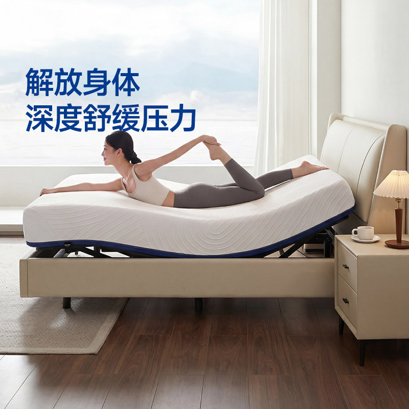 梦百合三体电动床垫震动情侣双人观影全自动智能床垫升降床主卧