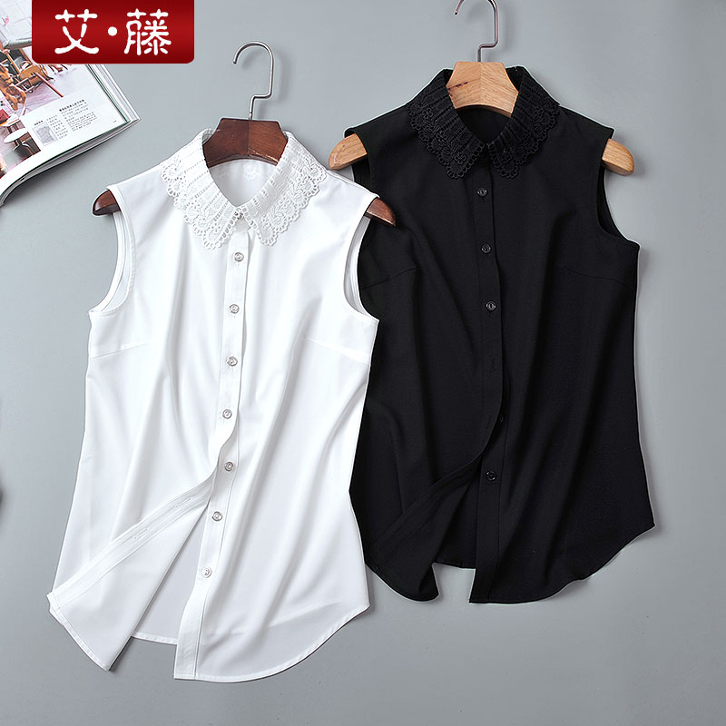 艾藤女装夏季新品韩版雪纺无袖