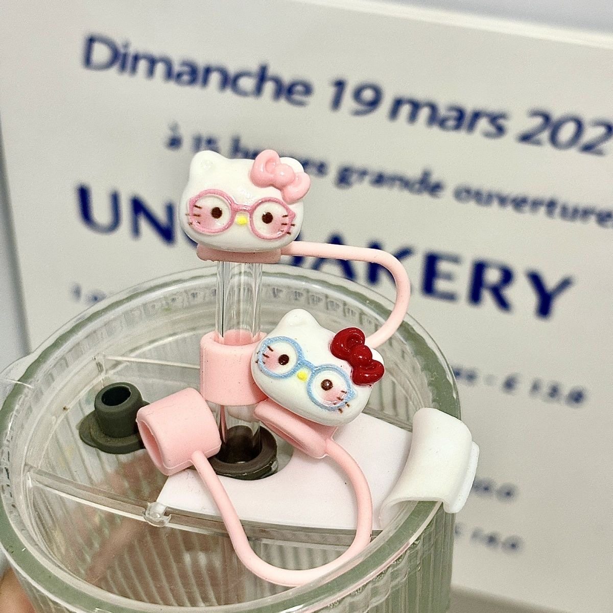 新款硅胶吸管保护套10mm可爱卡通防尘套