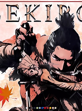 只狼影逝二度短袖T恤男生夏季纯棉SEKIRO日系游戏周边宽松衣服潮