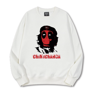 切格瓦拉死侍金刚狼电影周边联名早秋冬加绒男女卫衣儿童衣服圆领