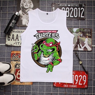 动漫游戏周边忍者神龟联名休闲体恤青少年潮流必备衣服ins简约风