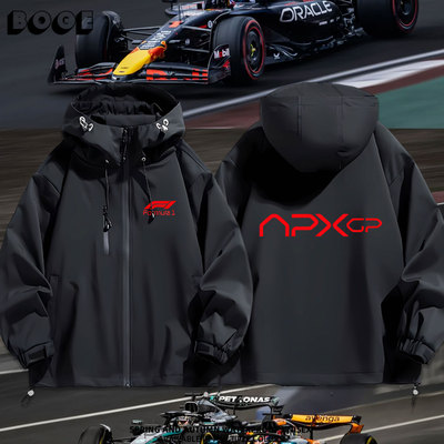 连帽秋冬新款宽松防风冲锋衣