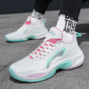 闪击6迷踪步专业白色篮球鞋男女款初中生超轻透气耐磨实战运动鞋8