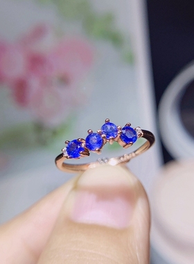 银饰戒指圆形时尚日韩祖母绿