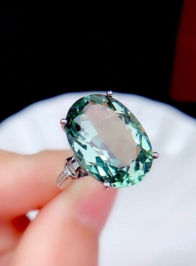 s925纯银戒托开口椭圆465