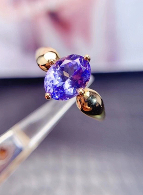 s925银饰戒指空托时尚简约活口宽戒臂椭圆戒托6*87*9坦桑石橄榄石