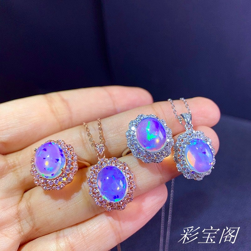豪华s925银托戒指吊坠托*过敏