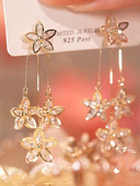 清风五芒星后挂耳环女一款 两戴设计感网红百搭耳饰2022新款 防过敏