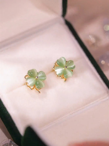绿野仙镜可旋转耳钉耳环女设计感