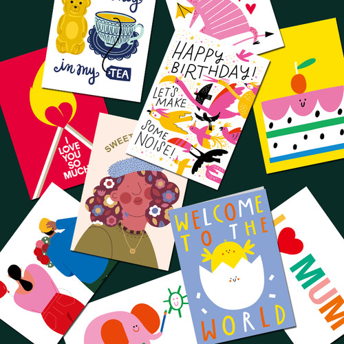 高级感贺卡国外进口风格生日送朋友老师宝宝妈妈定制信封小众卡片